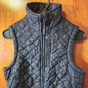 Women's Small CE Schmidt Workwear For Her Black Zip Up Flannel Lined Puffer Vest